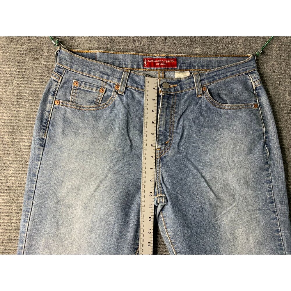 Levis 515 Womens Size 12 M Noveau Bootcut Jeans Light Wash Low Rise Stretch Blue - Picture 6 of 8